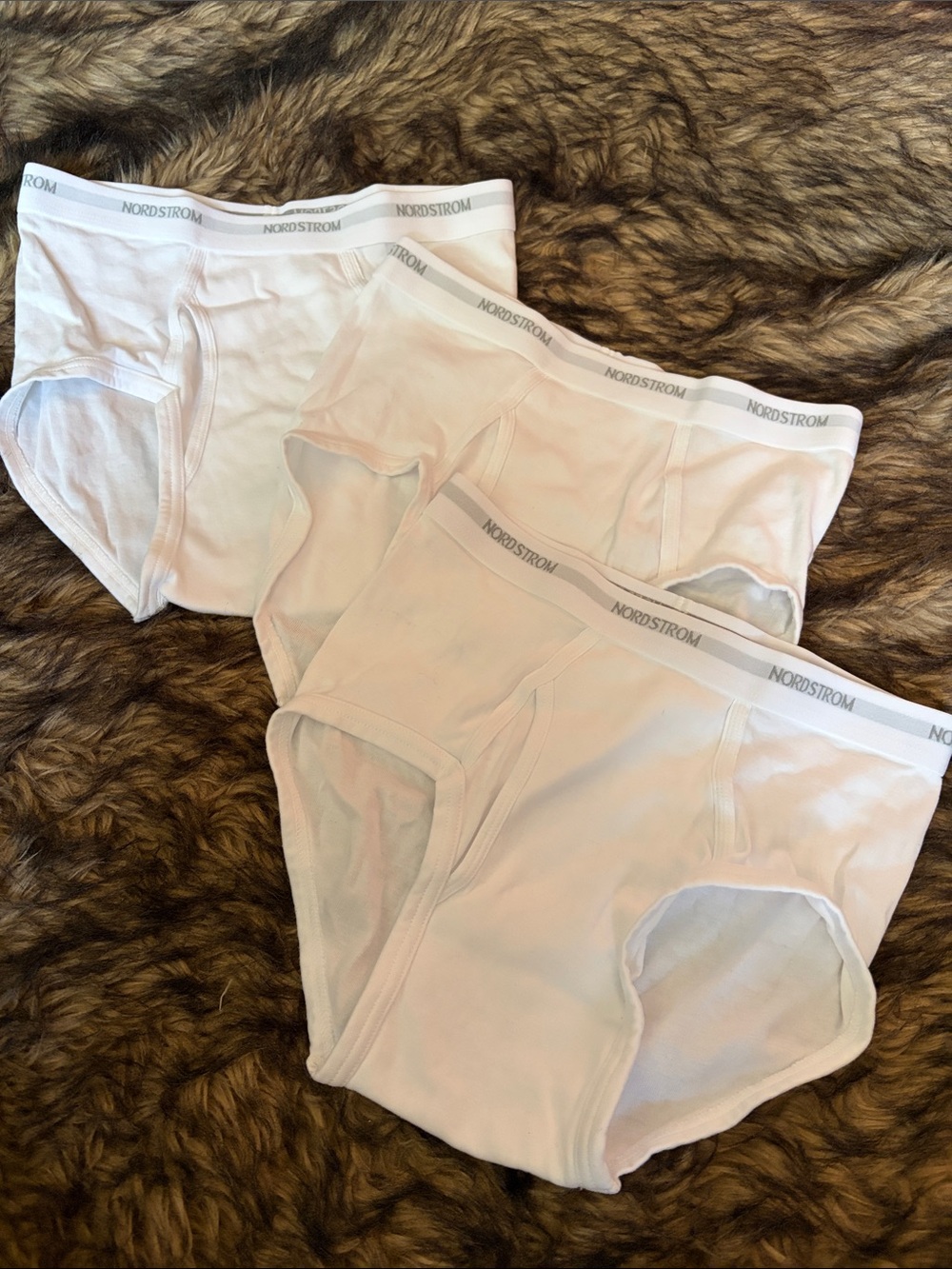 Nordstrom White Men’s Briefs - 3-Pack Size 32